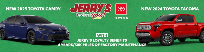 JERRY'S TOYOTA banner